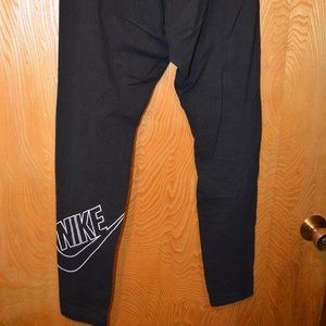 Nike Logo Black Leggings Medium